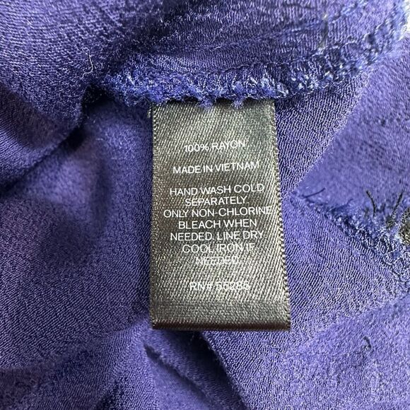 Express Y2K Indigo Lace Trim Intimate Style Slip Mini Dress, XS - Picture 9 of 10